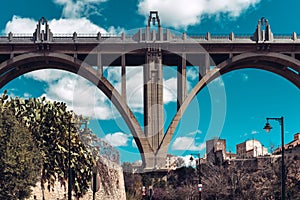 San Jordi (St. GeorgeÃ¢â¬â¢s) Bridge in Alcoy city. Spain photo